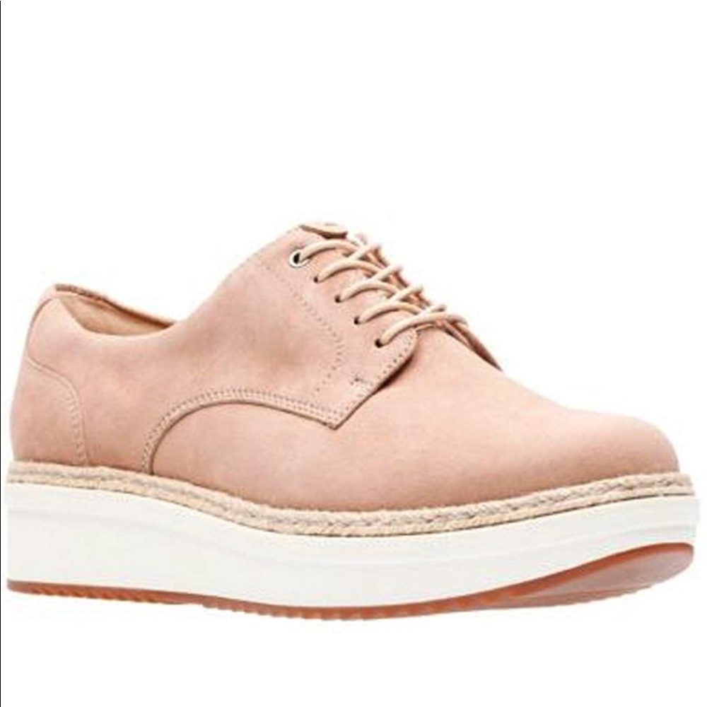 Clarks Blush Pink Platform Shoes